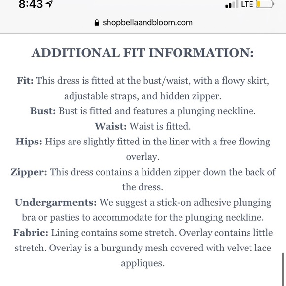 Bella and Bloom Burgandy Maxi Dress - Picture 5 of 7